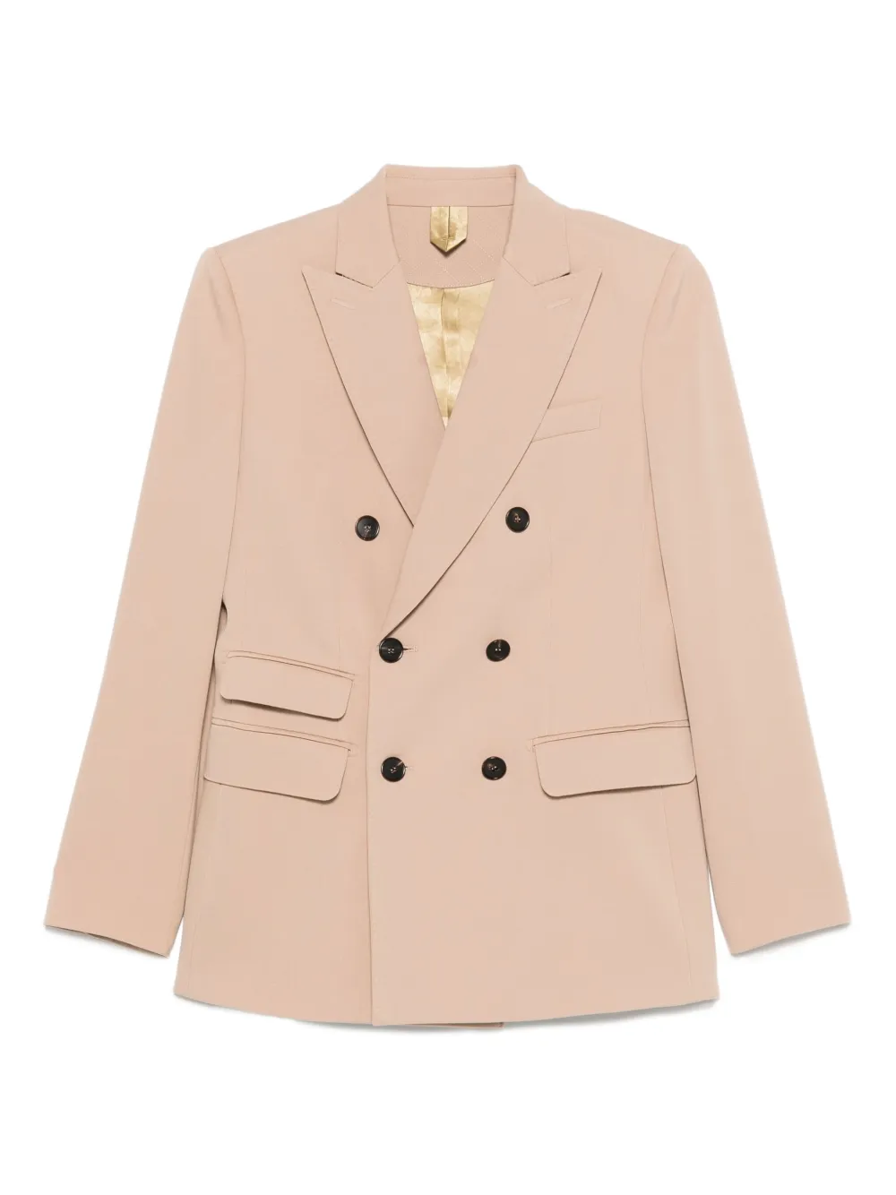 Max Mara Blazer met dubbele rij knopen Beige