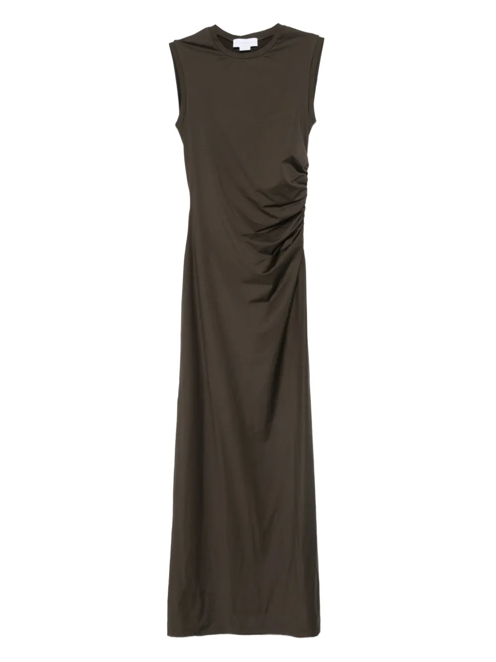 Stella McCartney ruched-detail maxi dress Groen