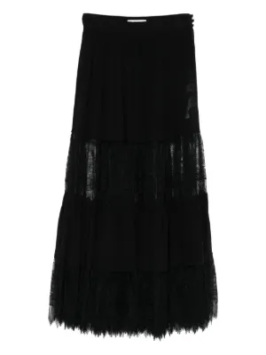 スカート Chloe SKIRT (CHC23UJU90484 107) 끌로에(Chloe) | 끌로에 롱 스커트 CHC23UJU90484 107 White