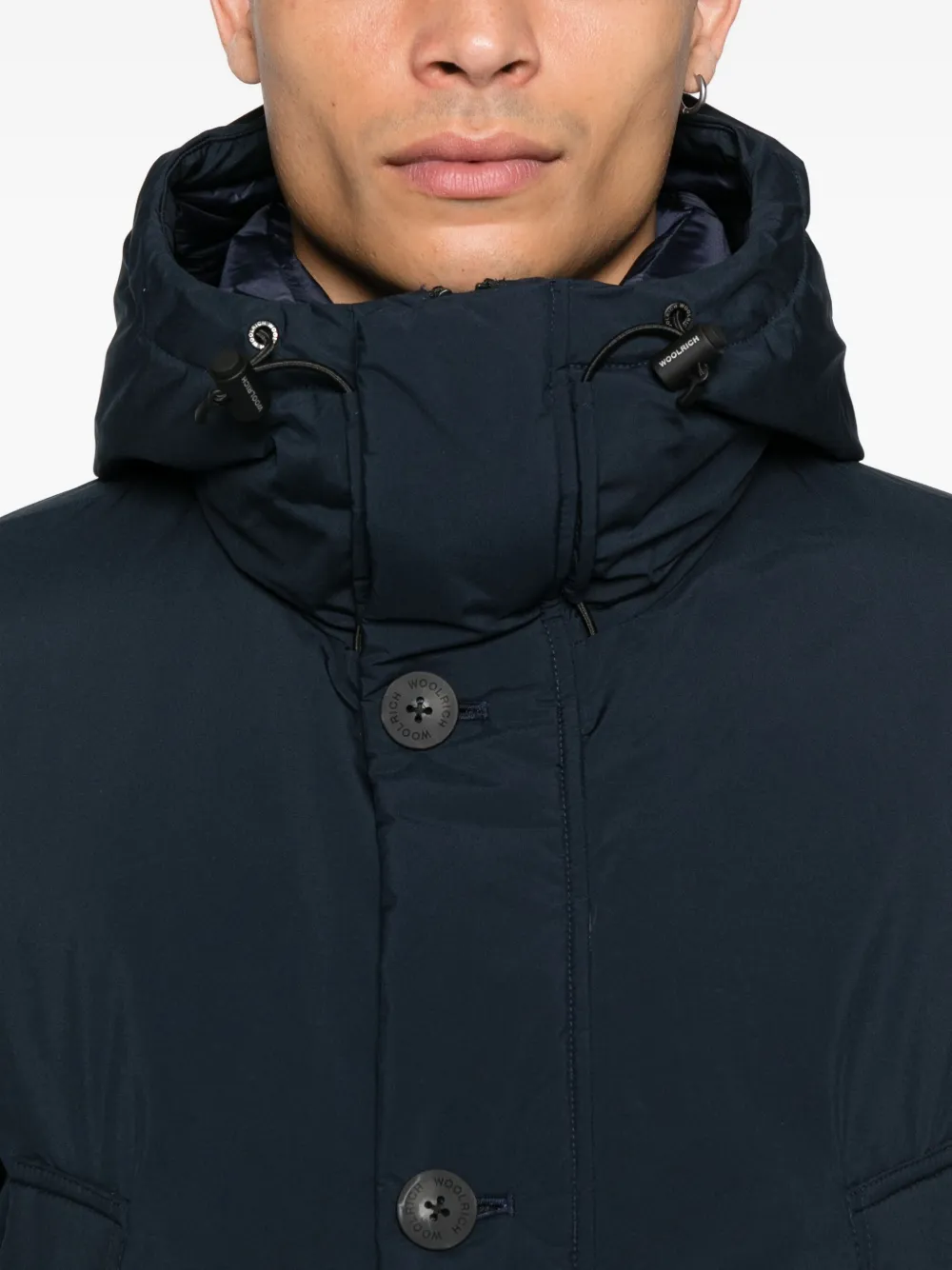 Woolrich hooded jacket Blauw
