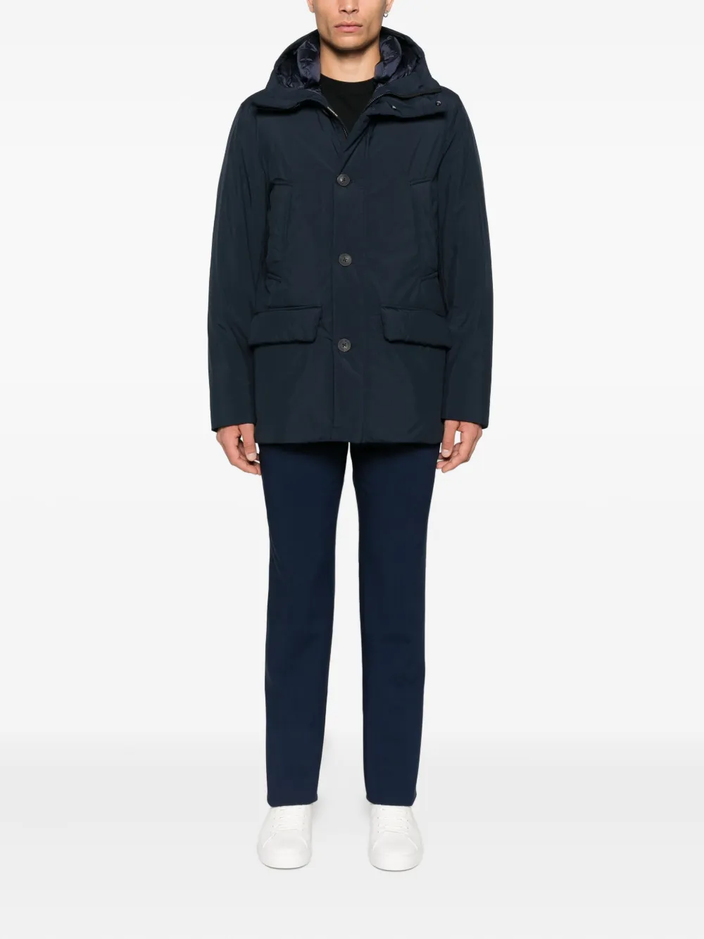 Woolrich hooded jacket Blauw