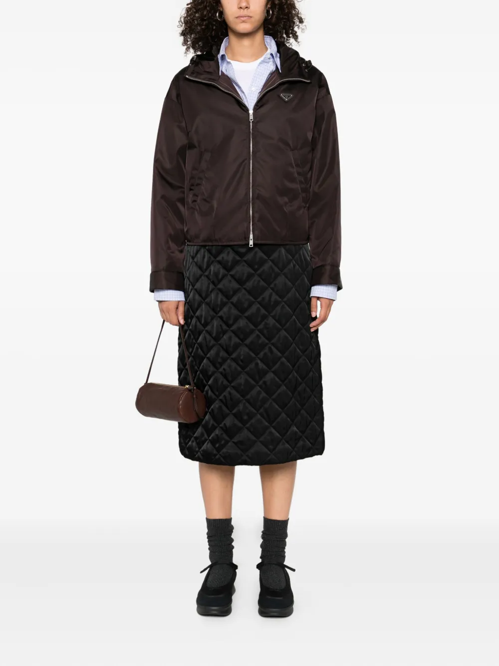 Prada Jack met logoplakkaat Bruin