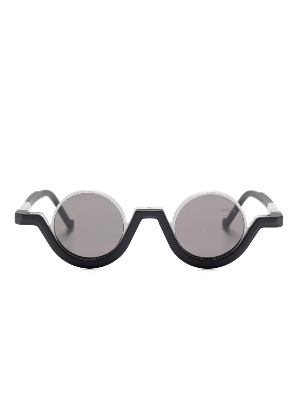 VAVA Eyewear matte silver sunglasses Zwart