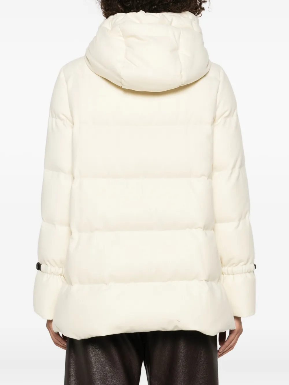 Herno hooded quilted jacket Beige