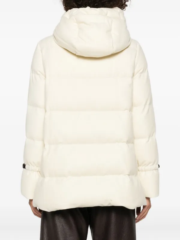 Herno フーデッド キルティングジャケット | ニュートラル | FARFETCH JP