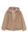 Herno hooded zip-up jacket - Brown
