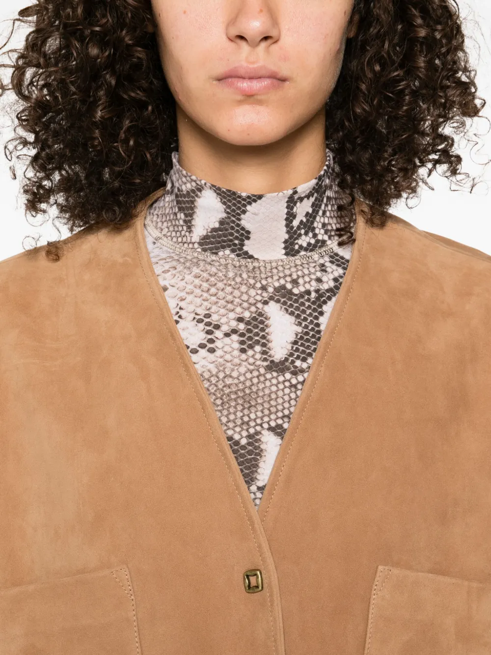 Forte Forte Suede Jacket In Brown