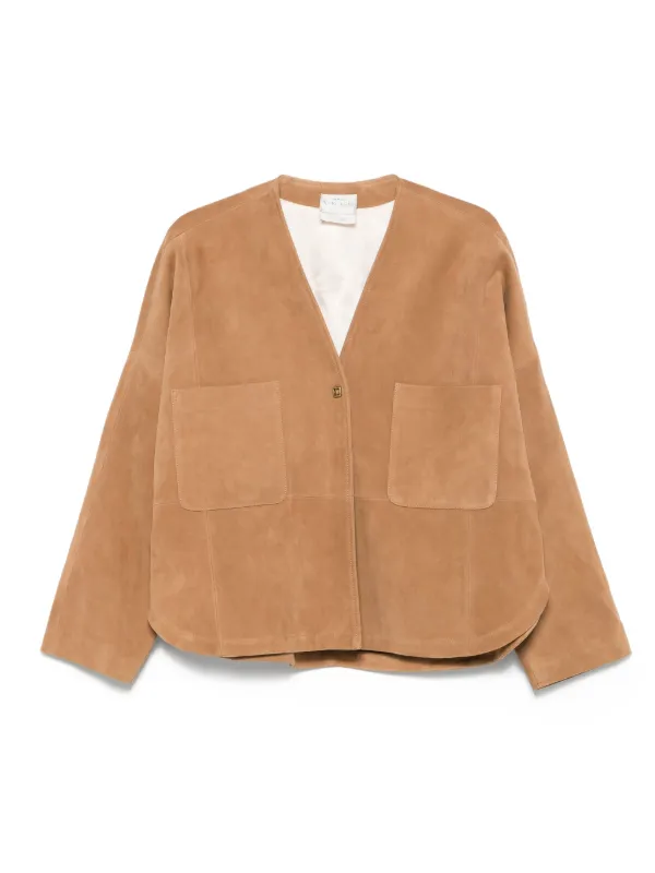 ジャケット・アウター forte forte Forte Forte Suede Jacket | Neutrals | FARFETCH JO
