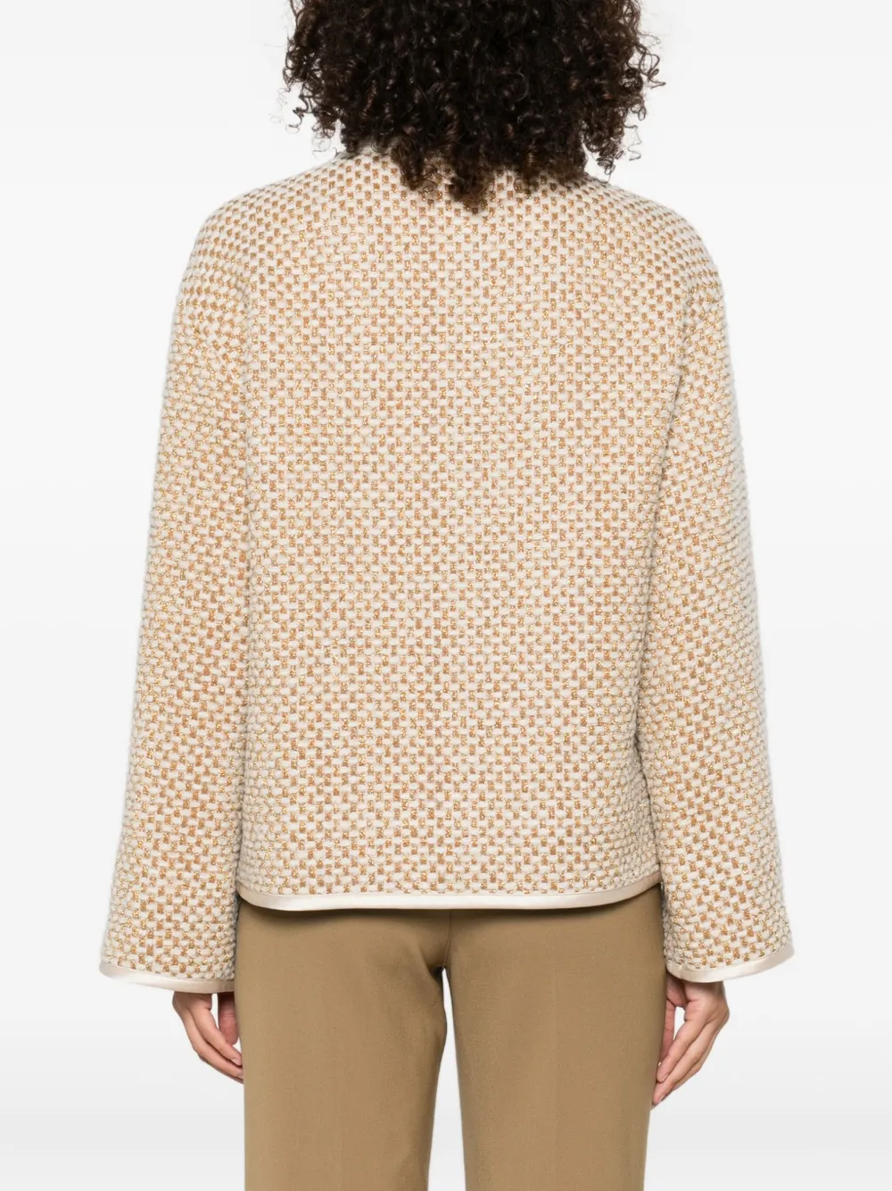 Forte welt-pockets jacket Beige
