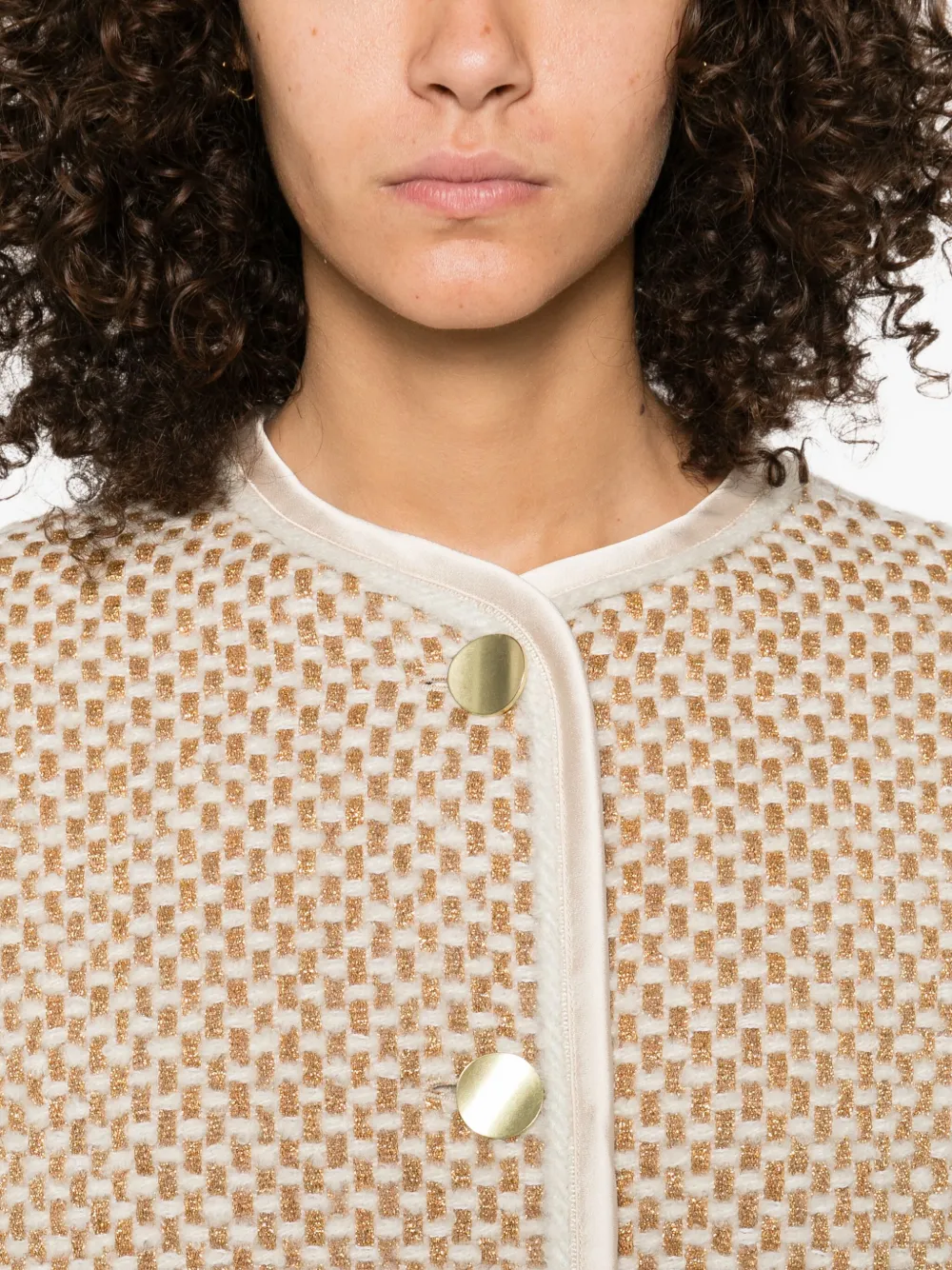 Forte welt-pockets jacket Beige