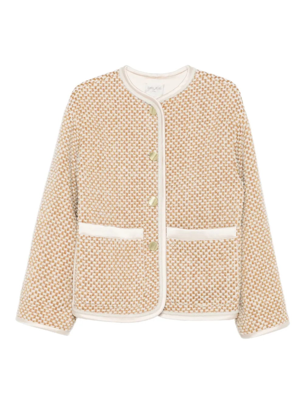 Forte welt-pockets jacket Beige