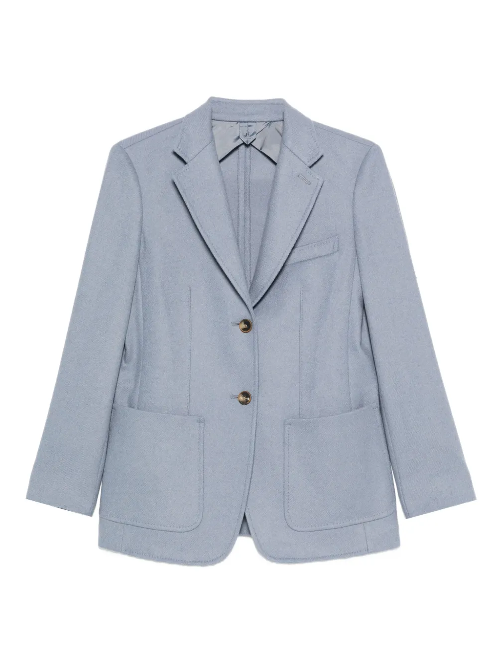 Max Mara Blazer met enkele rij knopen Blauw