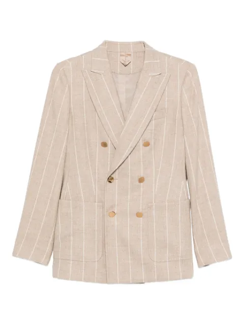 Max Mara striped double-breasted blazer