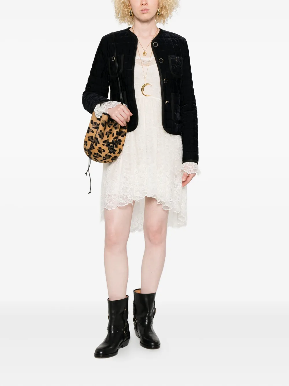 Forte Forte Quilted Patch-pockets Jacket In Black