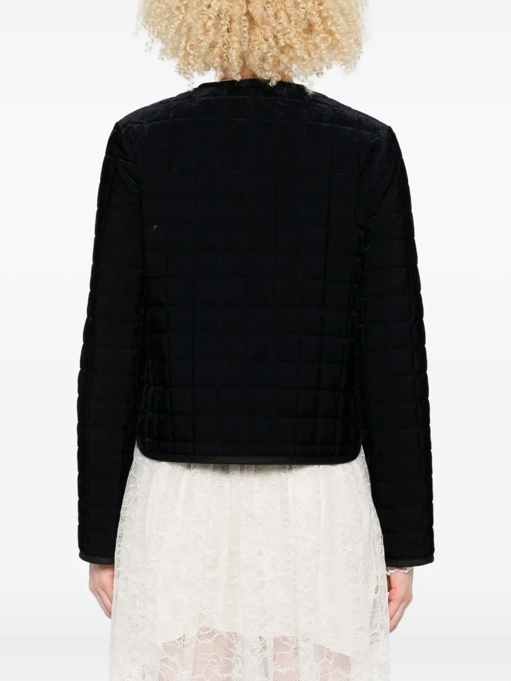 Forte quilted patch-pockets jacket Blauw