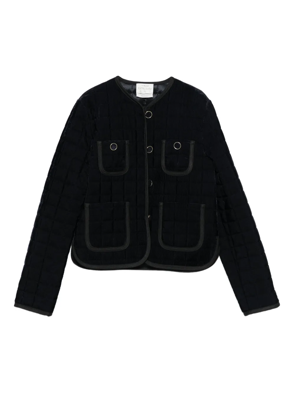 Forte quilted patch-pockets jacket Blauw