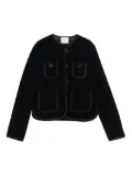Forte Forte quilted patch-pockets jacket - Blue