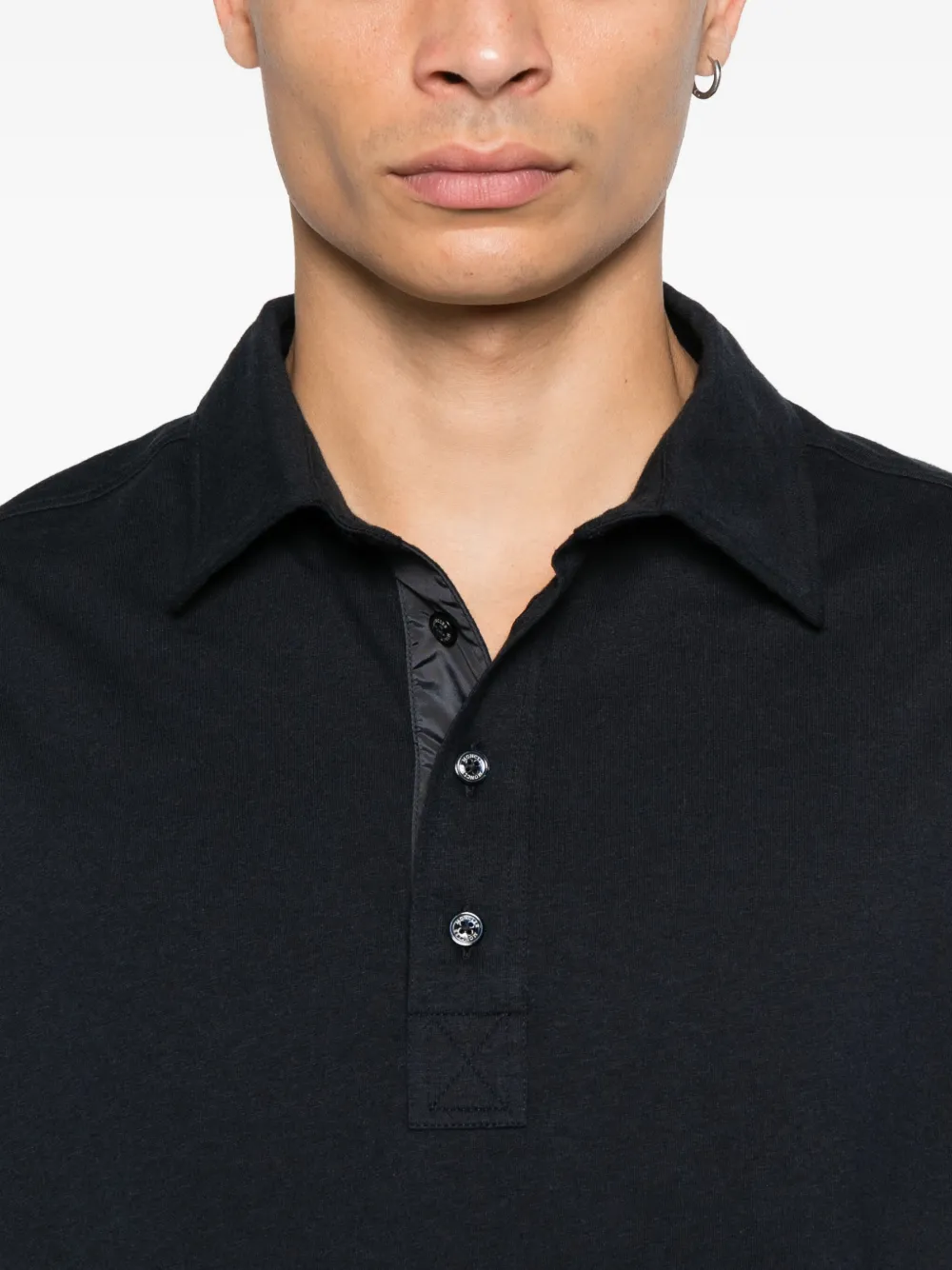 Moncler Poloshirt met logopatch Blauw