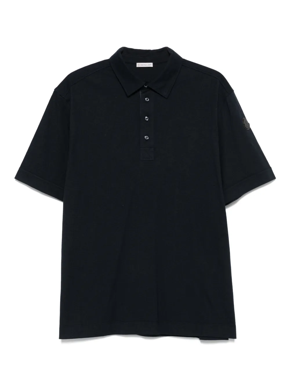 Moncler Poloshirt met logopatch Blauw