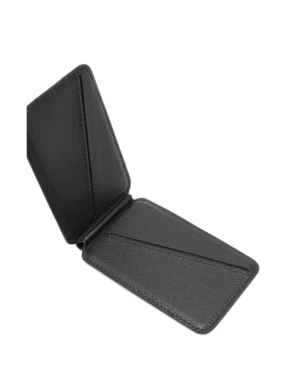 Emporio Armani leather cardholder Zwart