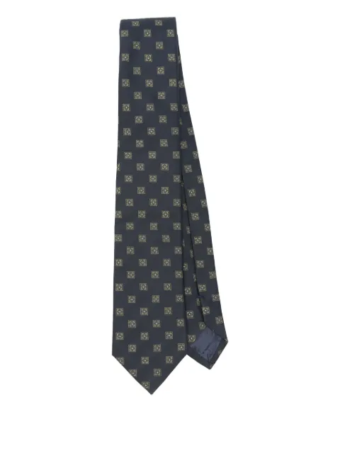 Emporio Armani geometric-pattern silk tie