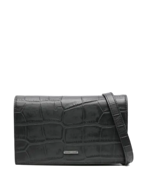 Emporio Armani クロコエンボス クラッチバッグ