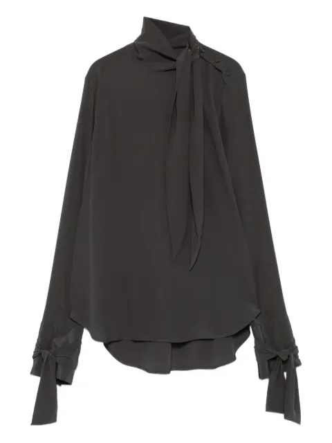 Ermanno Scervino tie-neck silk top