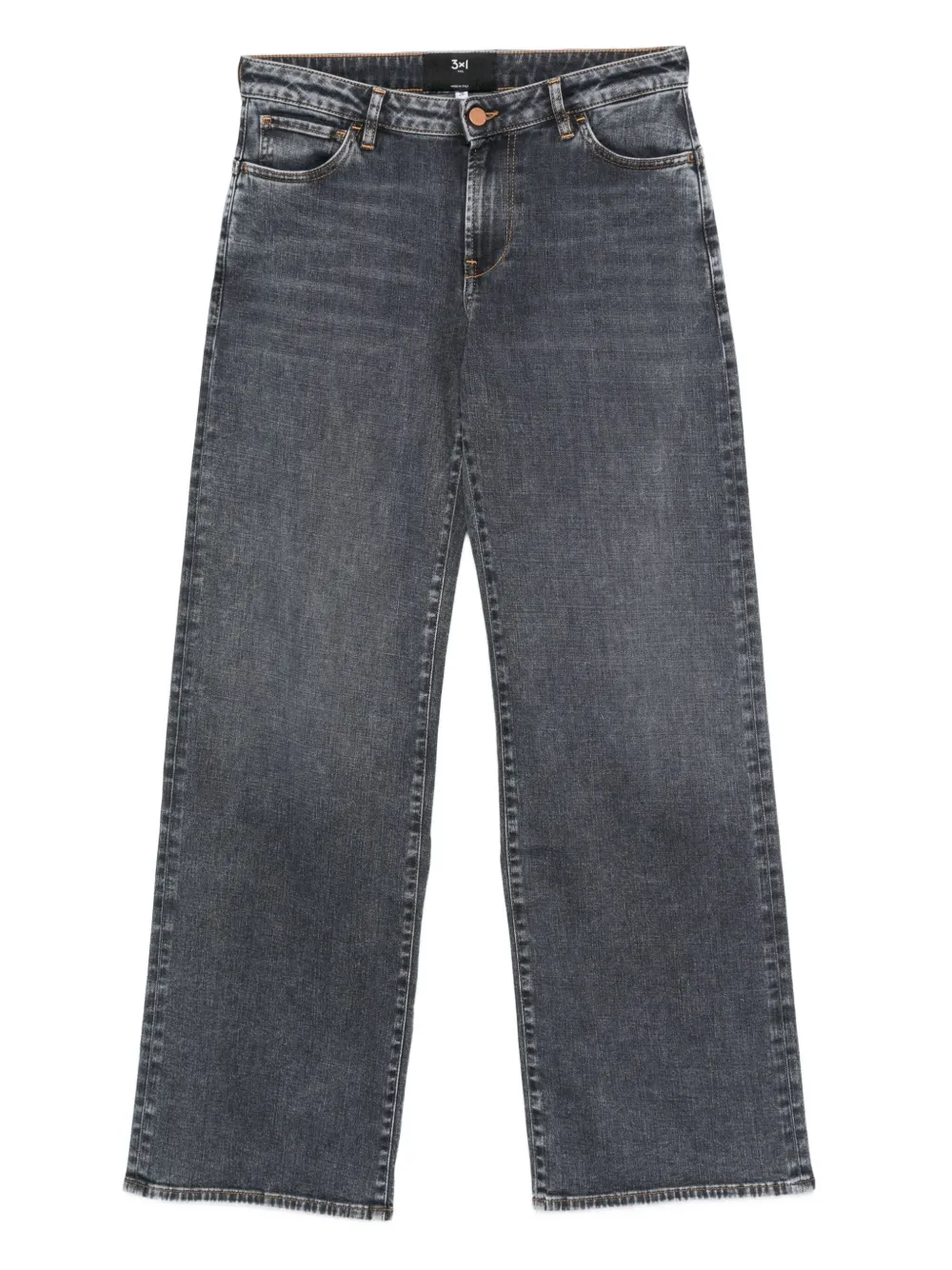 five-pocket belt-loops jeans