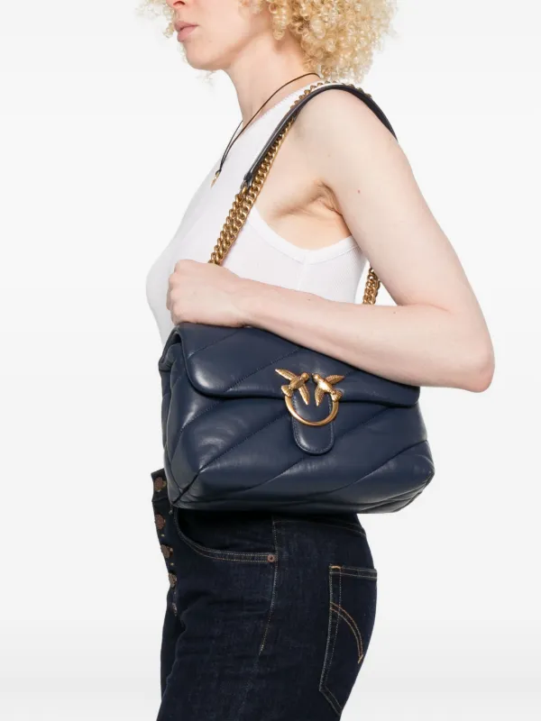 PINKO Classic Love Bag Puff Maxi Quilt bird-embellished