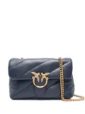 PINKO Classic Love Bag Puff Maxi Quilt bird-embellished shoulder bag - Blue