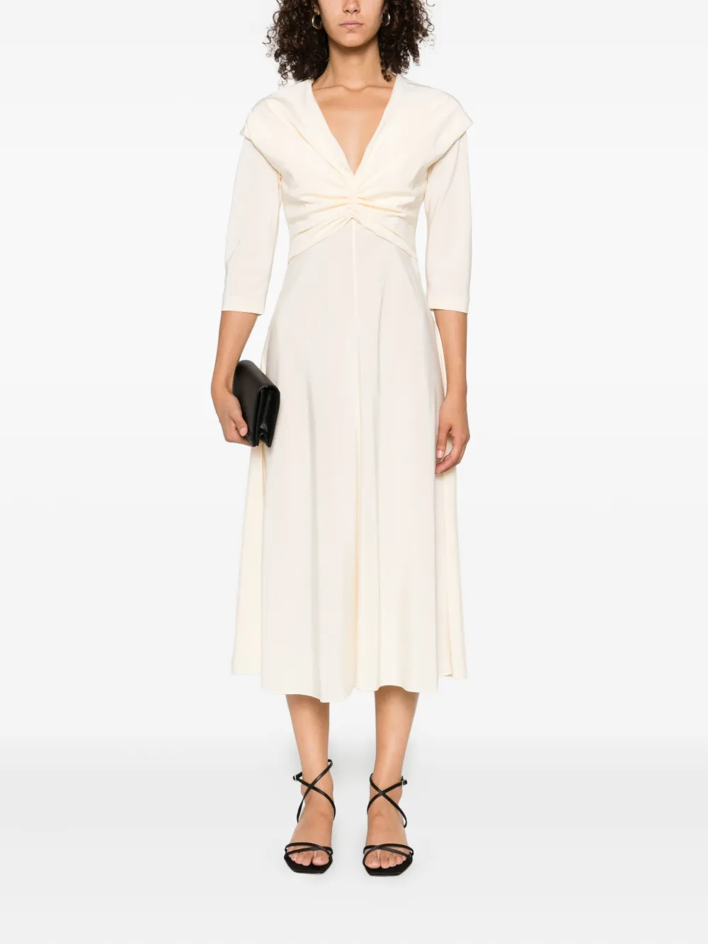 Alberta Ferretti stretch-silk midi dress | Day Dresses | Image 2