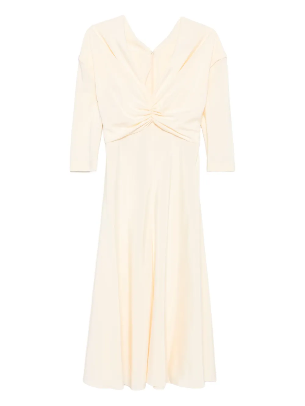 Alberta Ferretti stretch-silk midi dress | Yellow | Image 1