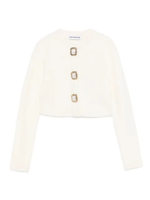 Self-Portrait button-embellished cardigan