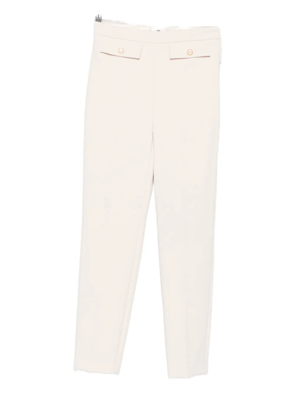 Elisabetta Franchi Button-detailed Trousers In White