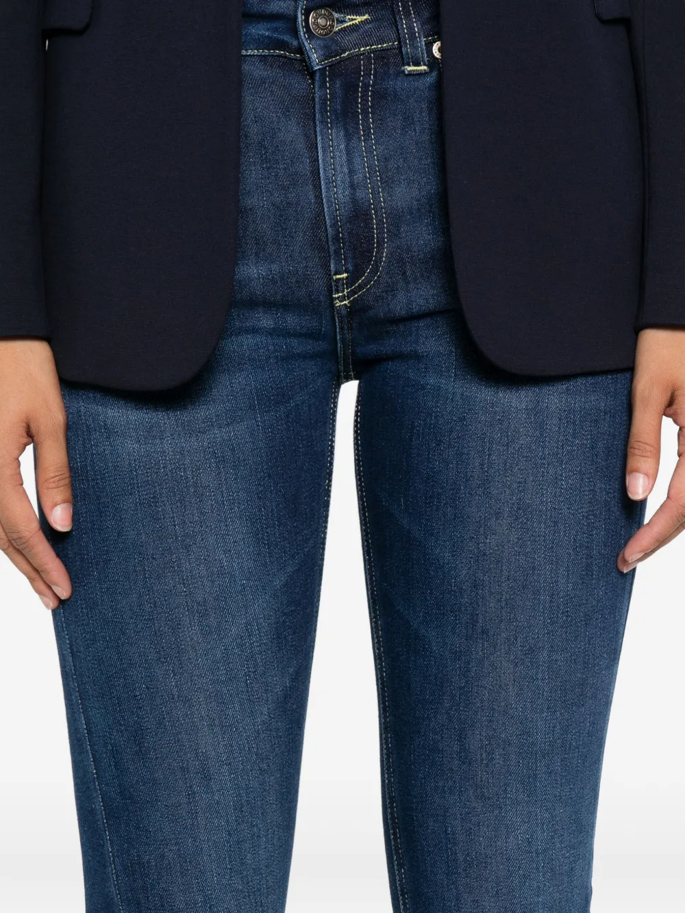 Dondup Five-pocket Flared Jeans In Blue