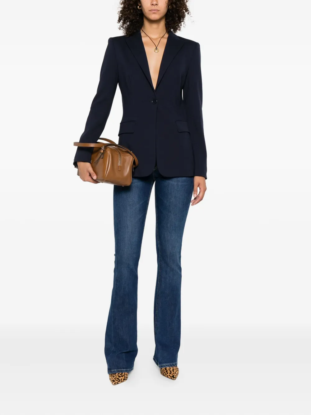 Dondup Five-pocket Flared Jeans In Blue
