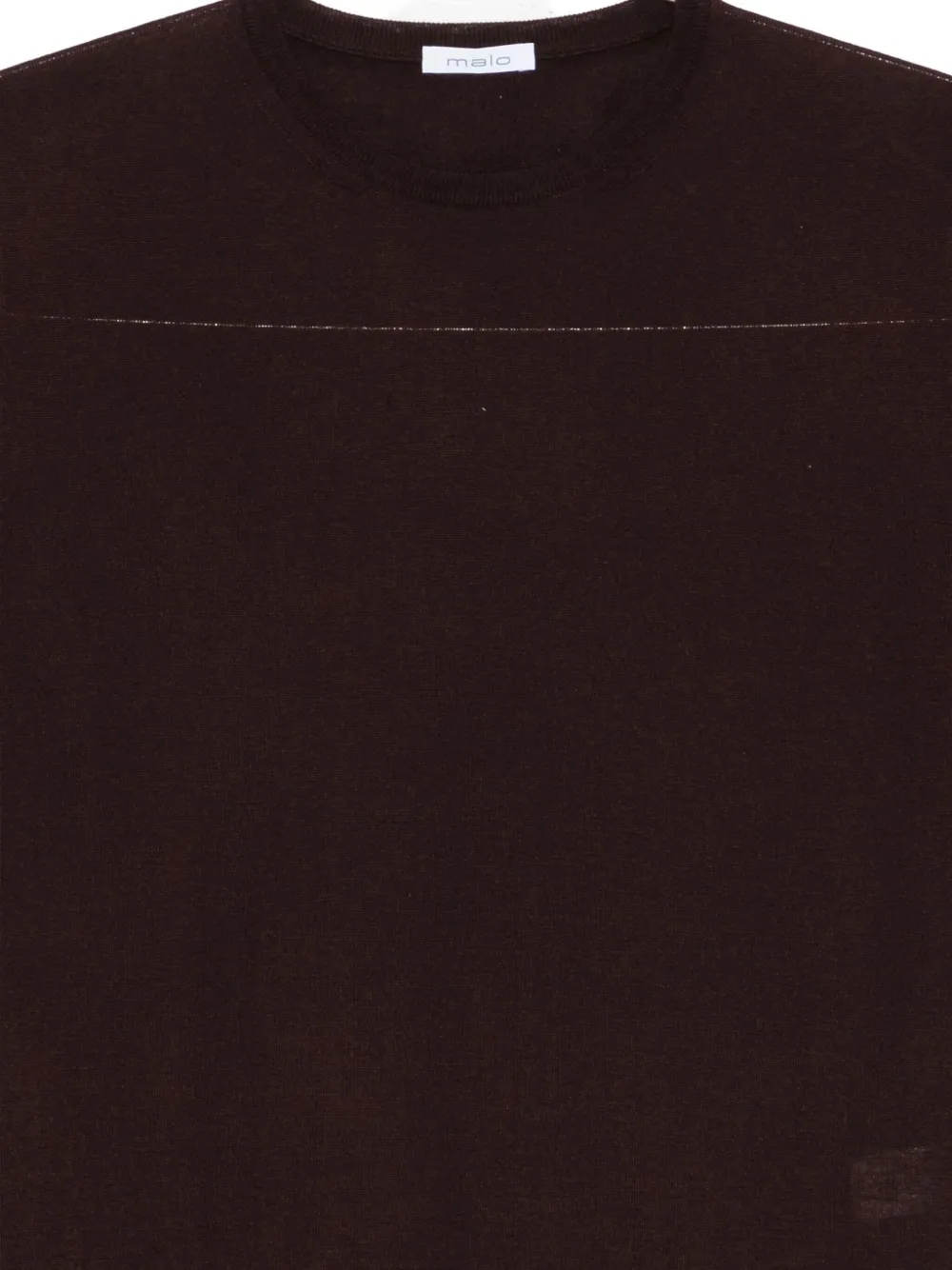 Malo Silk-blend T-shirt In Brown