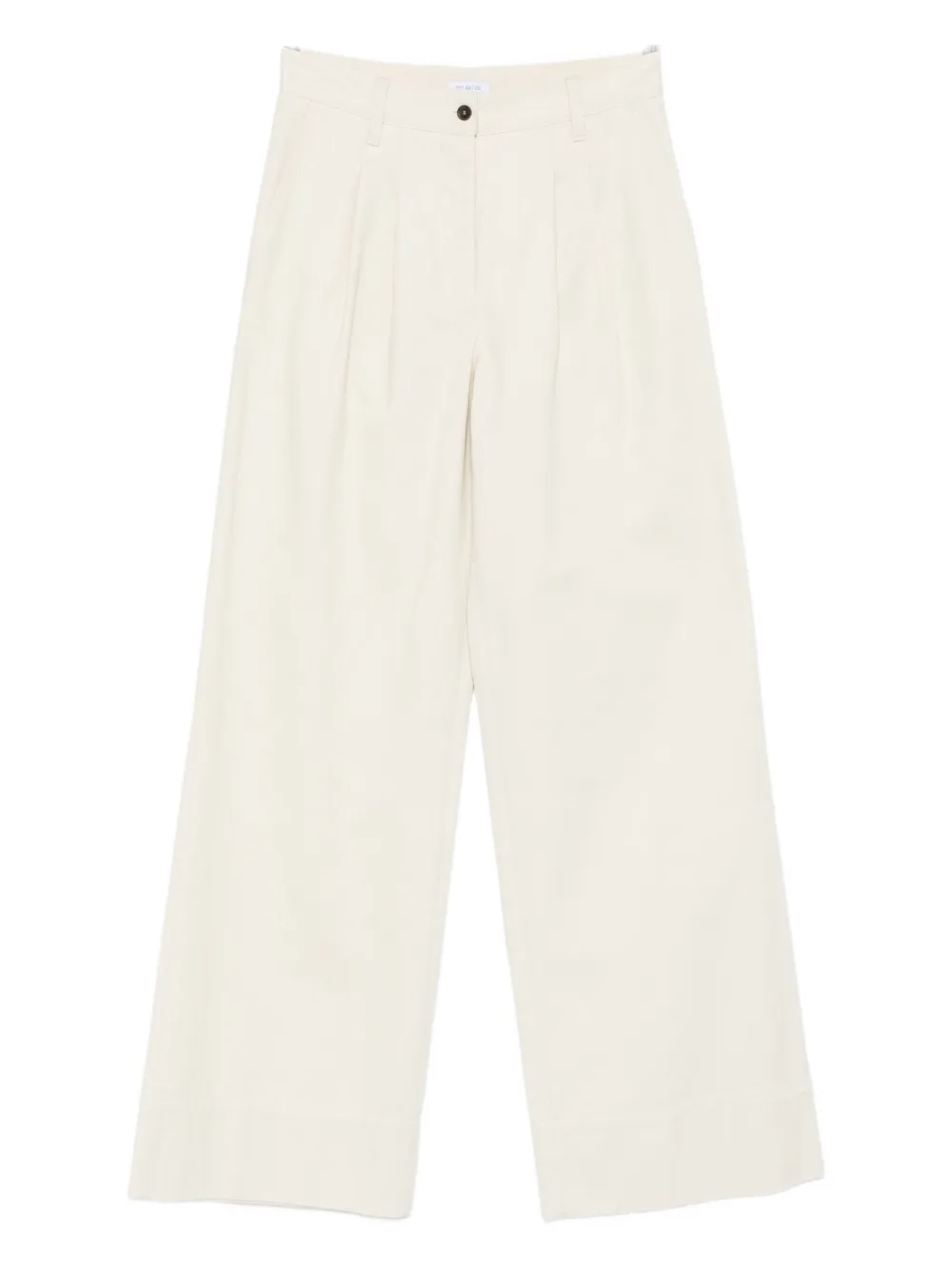 Malo Pleated Trousers In White