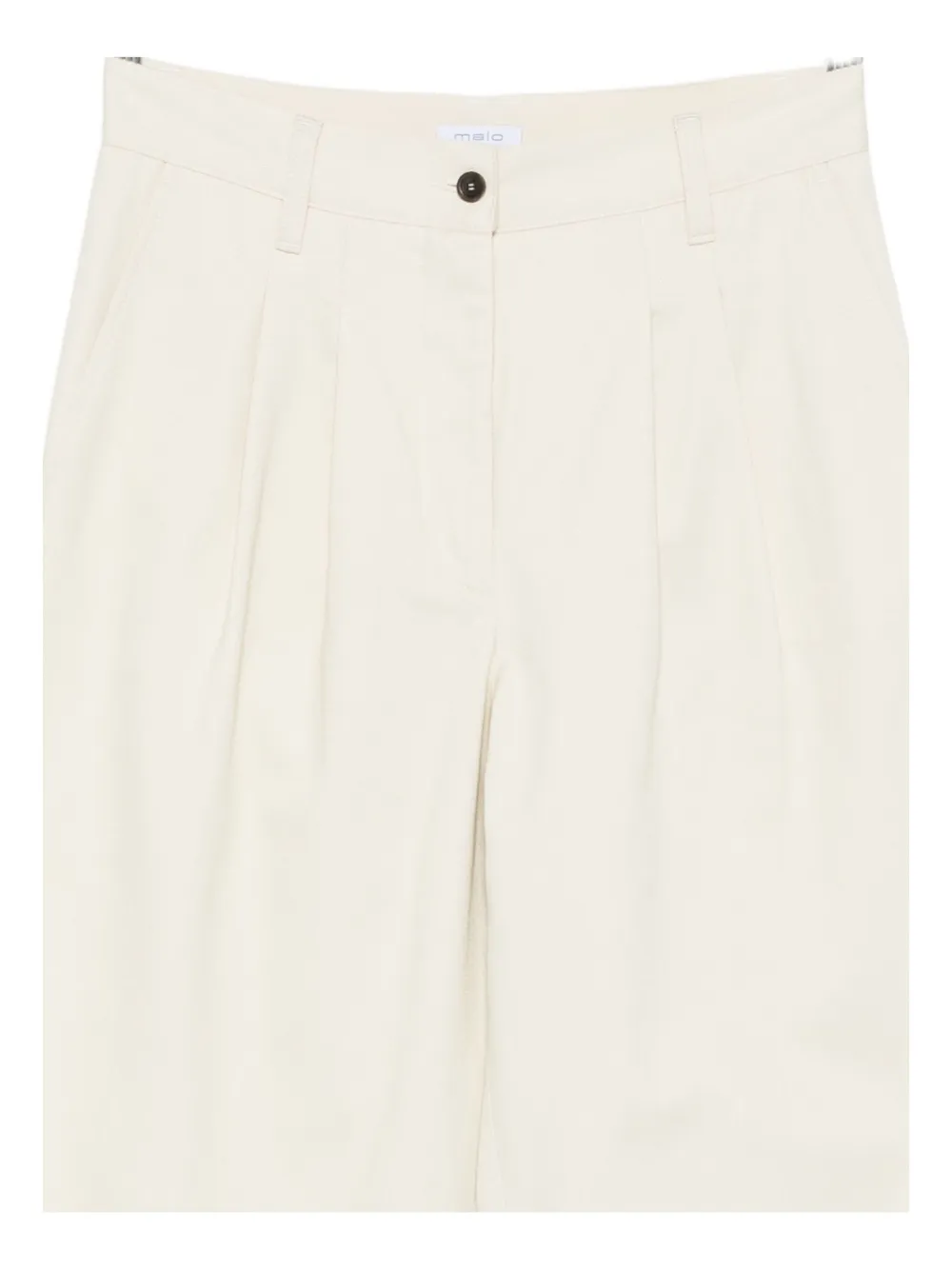 Malo Pleated Trousers In White
