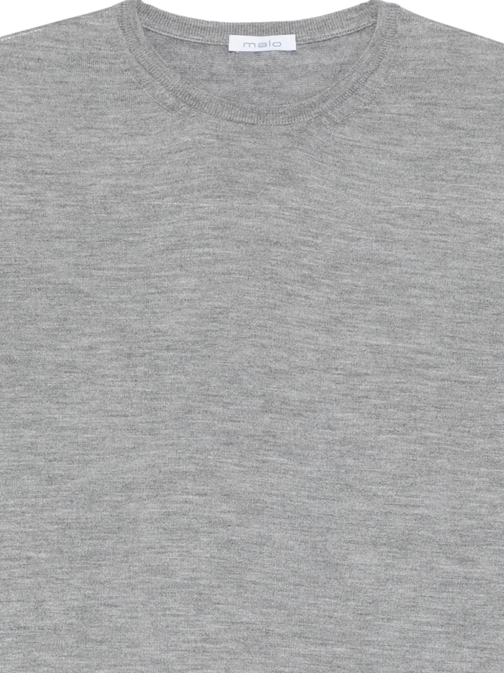 Malo T-shirt van zijdemix Grijs