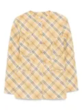 House of Sunny plaid-pattern blazer - Yellow