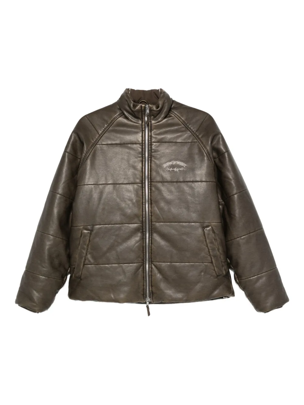 House of Sunny quilted puffer jacket | Brown | Image 1