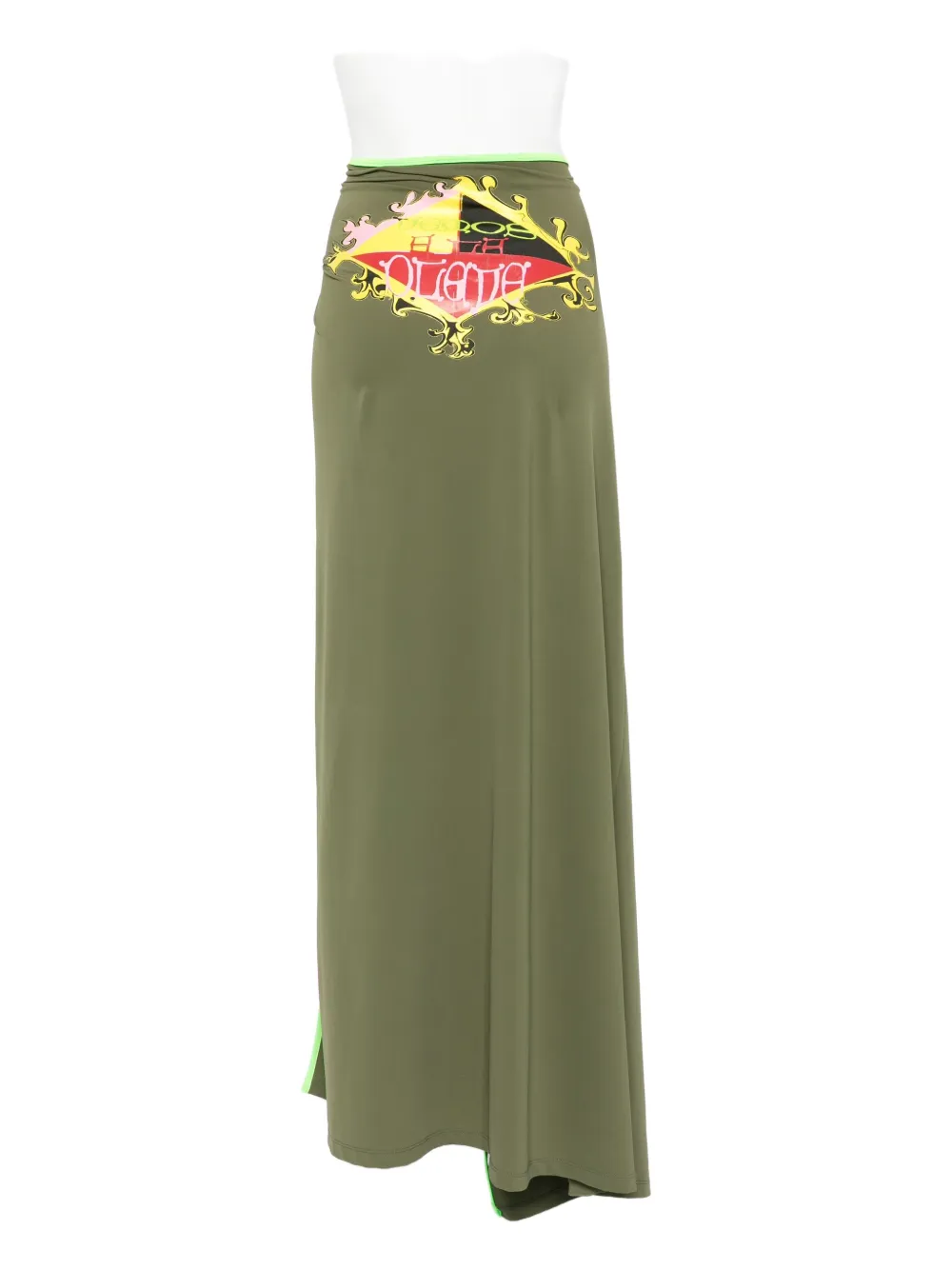 Ottolinger Wikkelrok met print Groen