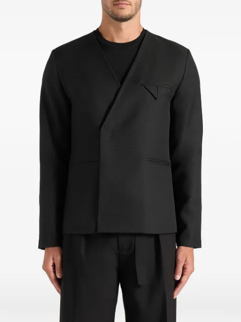 Manière De Voir blazer croisé Colin à design sans col