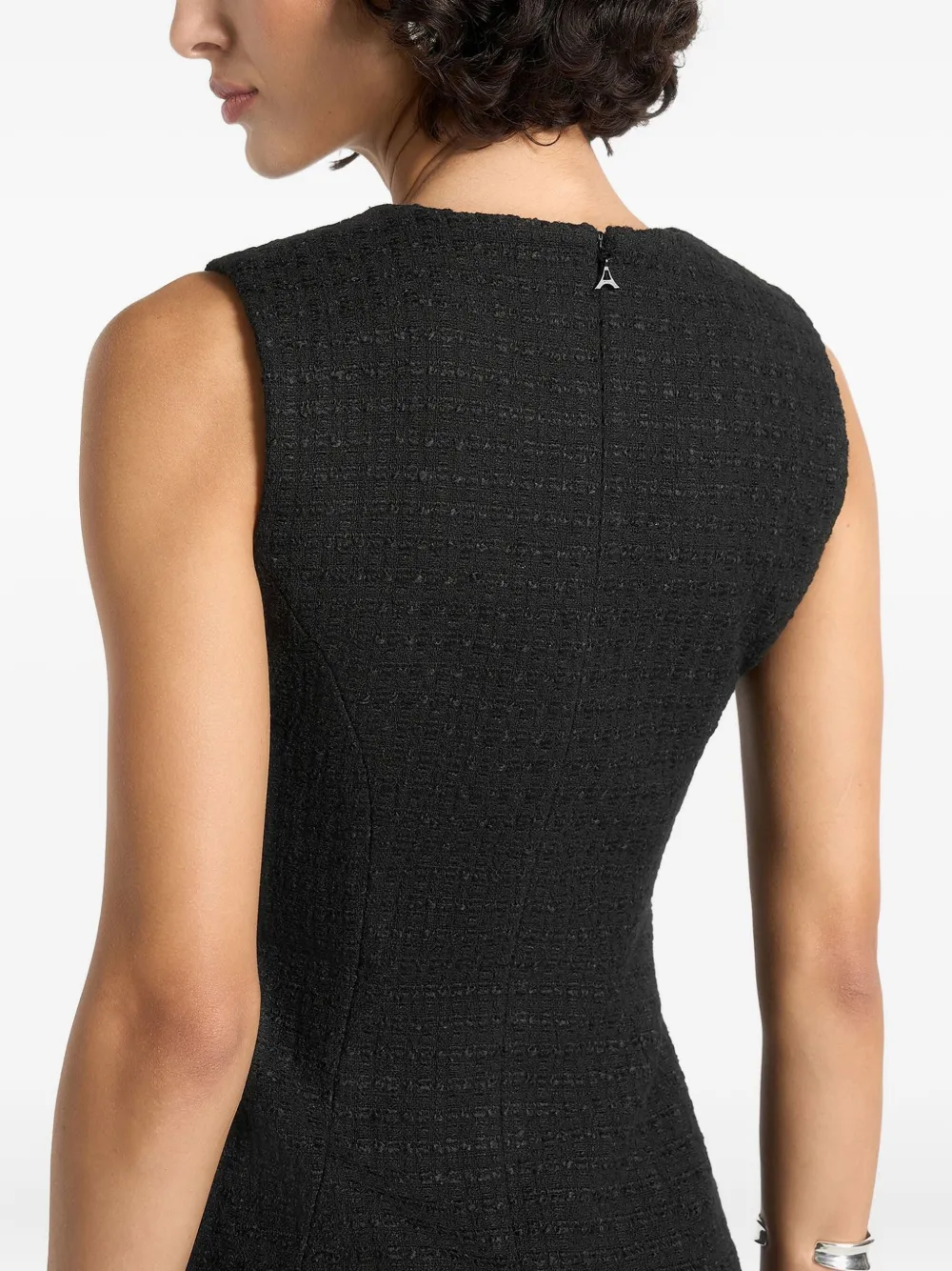 Manière De Voir Nadine tweed mini-jurk Zwart