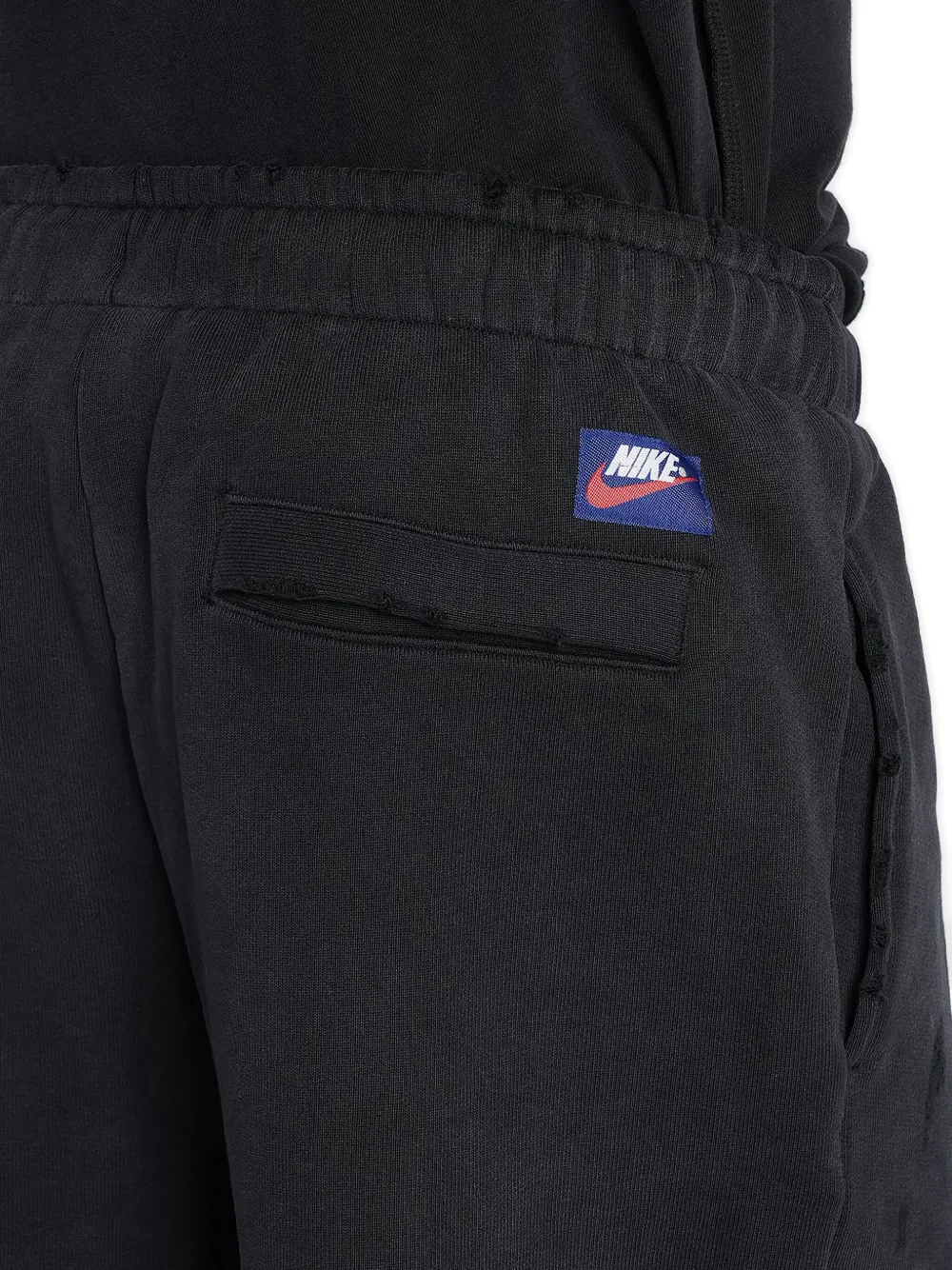 Nike Trainingsshorts met franje afwerking Zwart