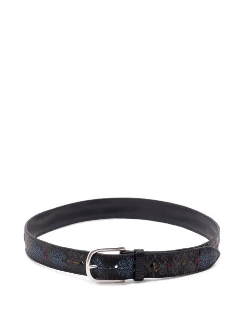 Orciani embroidered leather belt