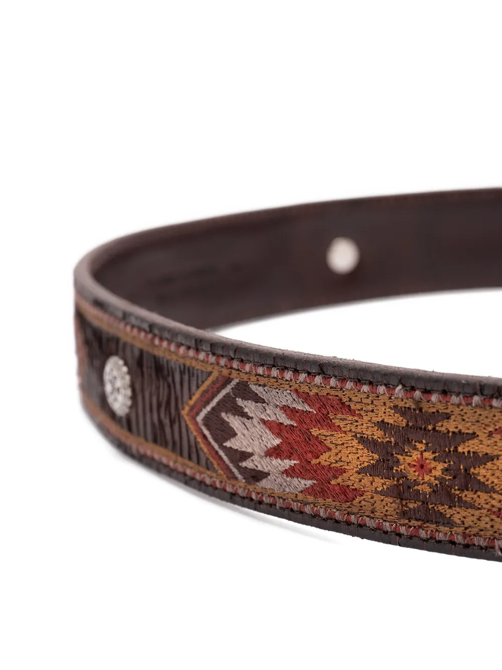 Orciani Leren riem Bruin