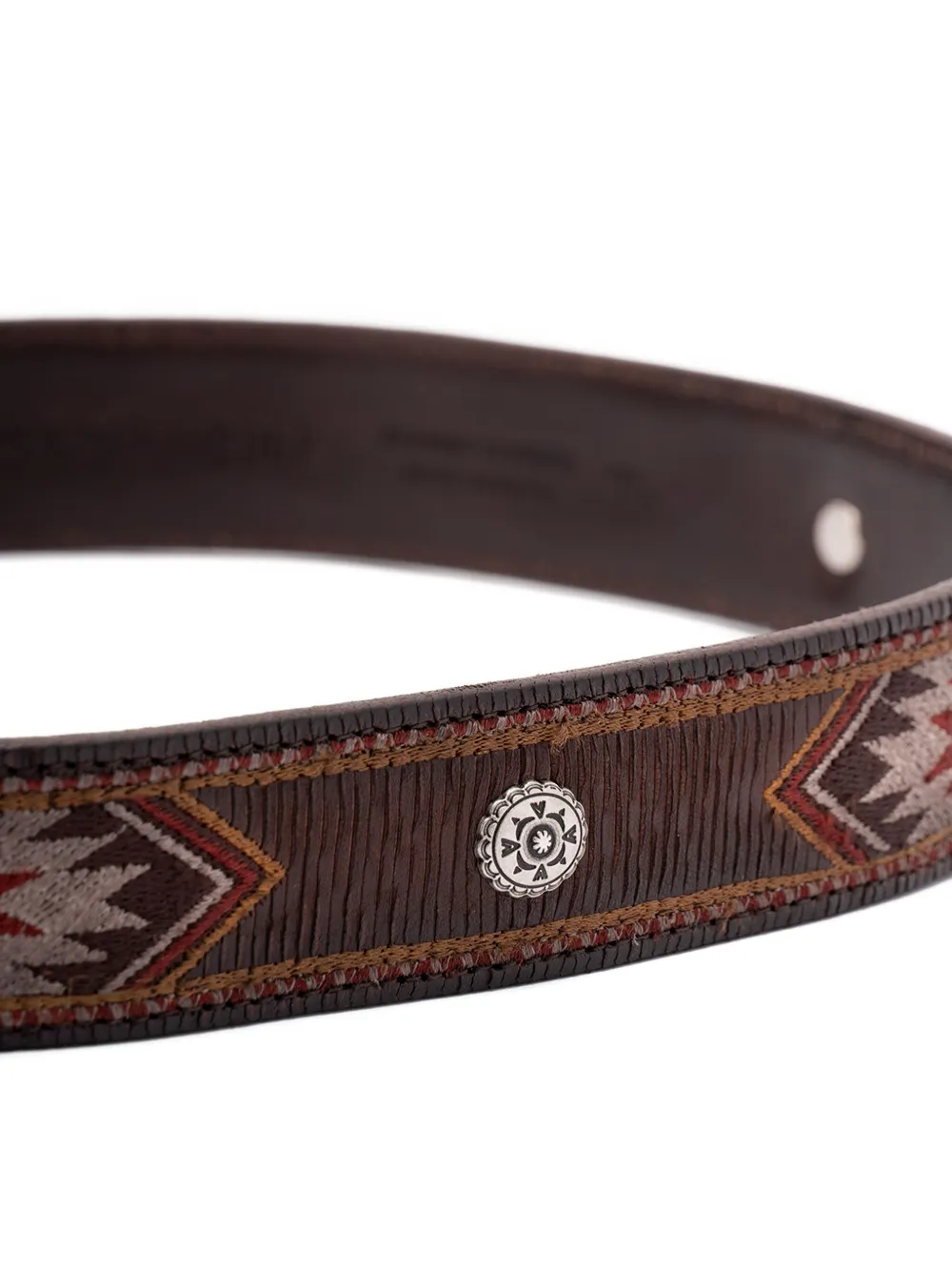 Orciani Leren riem Bruin
