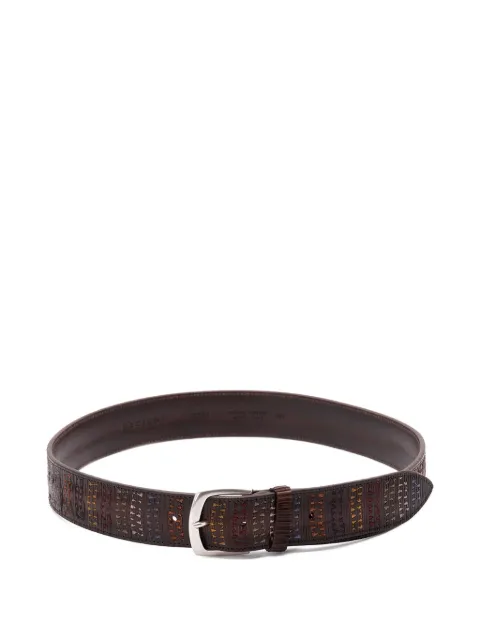 Orciani embroidered leather belt